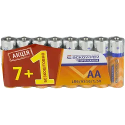 Батарейка лужна AА.LR6 АКЦІЯ (shrink 7+1) Батарейка лужна AА.LR6 АКЦІЯ (shrink 7+1)