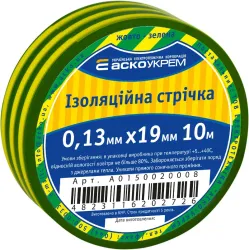 Изоленточка 0,13мм*19мм/10м желто-зеленая Изоленточка 0,13мм*19мм/10м желто-зеленая