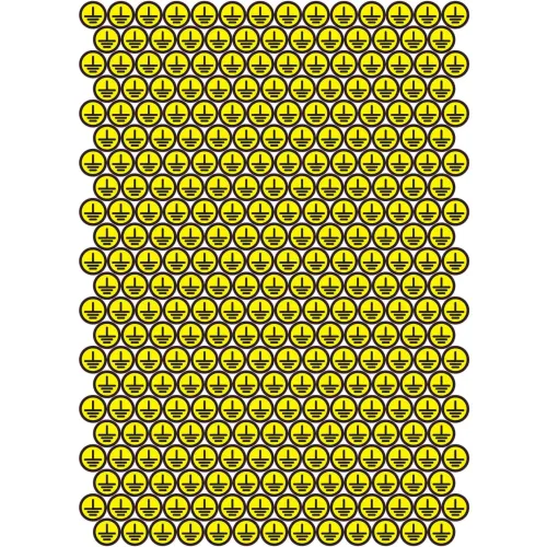 Наліпки "Знак "заземлення"" Наліпки "Знак "заземлення""