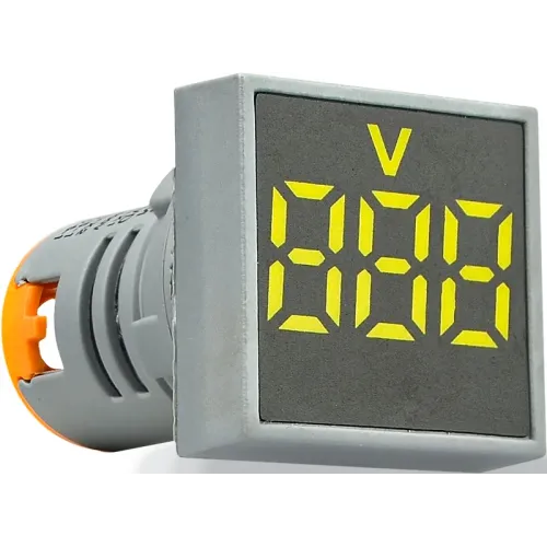 Квадратный цифровой измеритель напряжения ED16-22FVD 30-500В АС (желтый) Квадратный цифровой измеритель напряжения ED16-22FVD 30-500В АС (желтый)