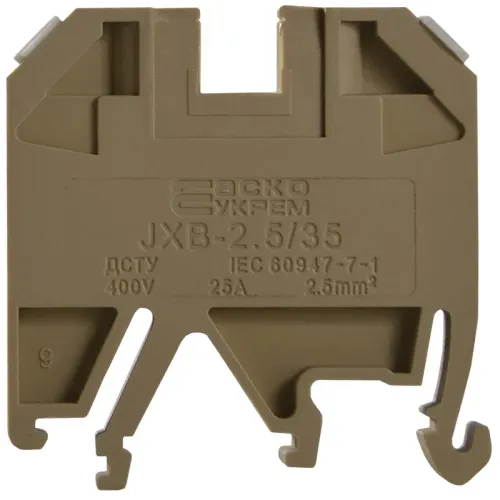 Клемник JXB 2,5/35 жовтий Клемник JXB 2,5/35 жовтий