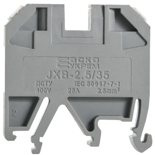 Клемник JXB 2,5/35 сірий Клемник JXB 2,5/35 сірий