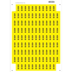 Наліпки "Знак "400 В" жовтий 45х22" Наліпки "Знак "400 В" жовтий 45х22"
