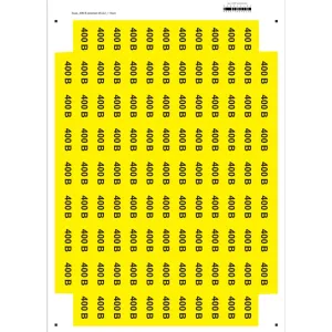 Наліпки "Знак "400 В" жовтий 45х22" Наліпки "Знак "400 В" жовтий 45х22"