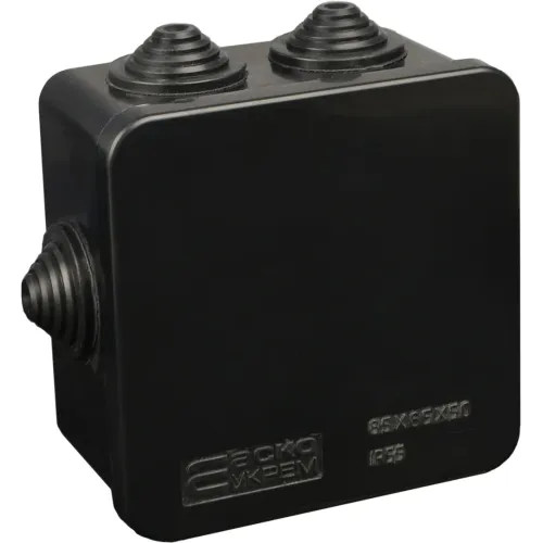 Распределительная коробка серии UAtmo Jet Black 85*85*50 (уп. 20шт) Распределительная коробка серии UAtmo Jet Black 85*85*50 (уп. 20шт)