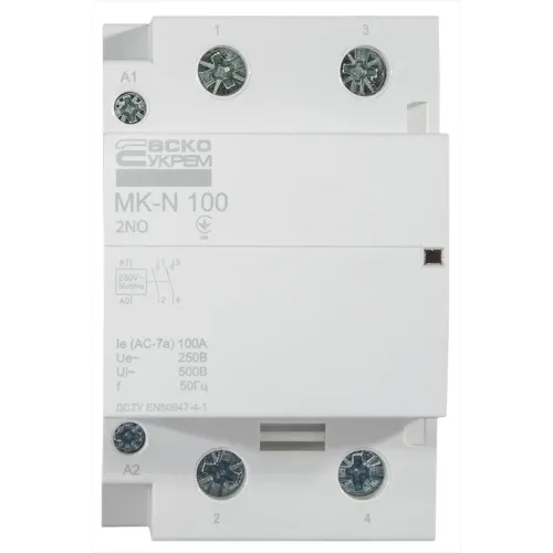 Модульний контактор MK-N 2P 100A 2NO 220V Модульний контактор MK-N 2P 100A 2NO 220V