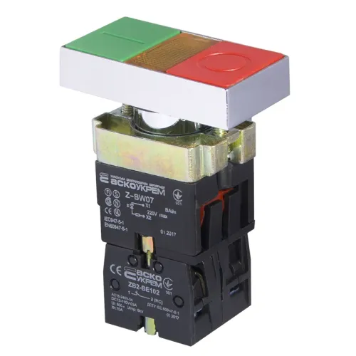 XB2-BW8375 Кнопка двойная с подсветкой "Старт/Стоп" XB2-BW8375 Кнопка двойная с подсветкой "Старт/Стоп"