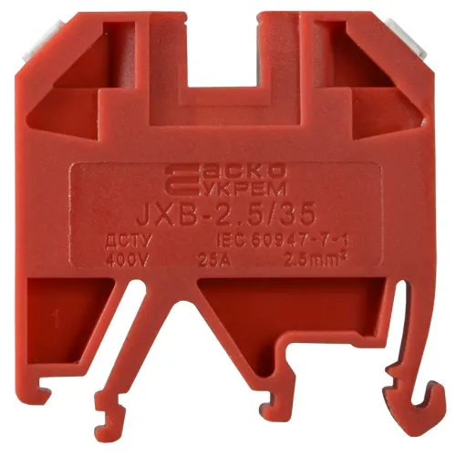 Клемник JXB 2,5/35 червоний Клемник JXB 2,5/35 червоний