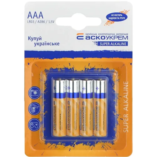 Батарея лужна AАА.LR03.BL4 (blister 4) Батарея лужна AАА.LR03.BL4 (blister 4)