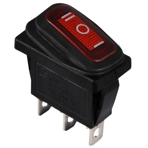 KCD3-103W R/B Переключатель 1 клав. перекидной (красный) KCD3-103W R/B Переключатель 1 клав. перекидной (красный)