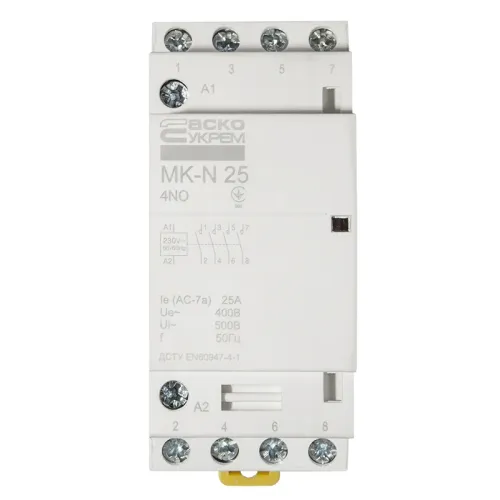 Модульний контактор MK-N 4P 25A 4NO 220V Модульний контактор MK-N 4P 25A 4NO 220V