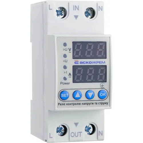 Реле контролю напруги та струму RKV 2P 63А Реле контролю напруги та струму RKV 2P 63А