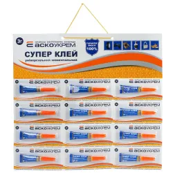 Супер Клей лист 3шт*4шт - 3г Супер Клей лист 3шт*4шт - 3г