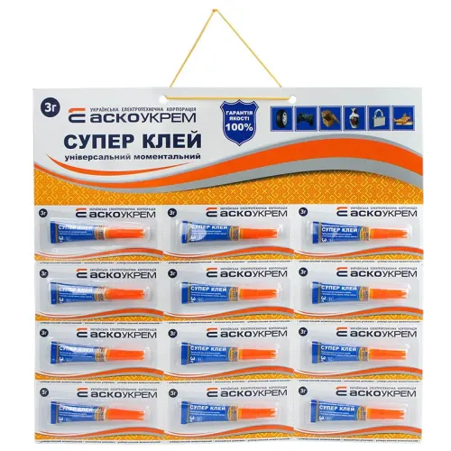 Супер Клей лист 3шт*4шт - 3г Супер Клей лист 3шт*4шт - 3г