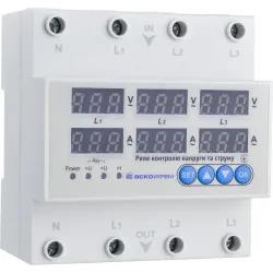 Реле контроля напряжения и тока RKV 4P 63A Реле контроля напряжения и тока RKV 4P 63A