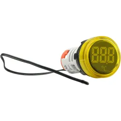 Круглий цифровий вимірювач температури ED16-22WD -25С - 150С (жовтий) Круглий цифровий вимірювач температури ED16-22WD -25С - 150С (жовтий)
