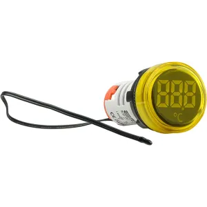 Круглий цифровий вимірювач температури ED16-22WD -25С - 150С (жовтий) Круглий цифровий вимірювач температури ED16-22WD -25С - 150С (жовтий)