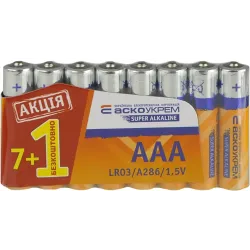 Батарейка лужна AАА.LR03 АКЦІЯ (shrink 7+1) Батарейка лужна AАА.LR03 АКЦІЯ (shrink 7+1)