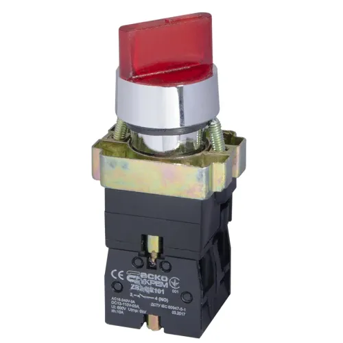 XB2-BK2465 Кнопка красная поворотная 2-поз. с подсветкой XB2-BK2465 Кнопка красная поворотная 2-поз. с подсветкой