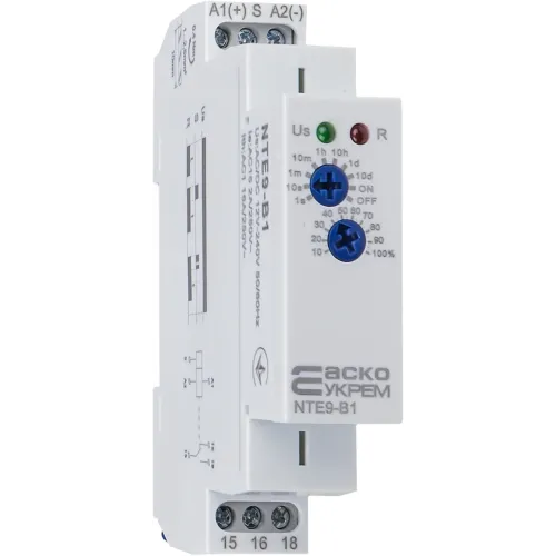 Реле затримки часу на відключення NTE9-B1 AC/DC 12-240V Реле затримки часу на відключення NTE9-B1 AC/DC 12-240V