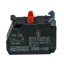 BE-102 N/C Контакт для кнопок TB5 BE-102 N/C Контакт для кнопок TB5
