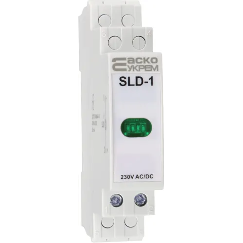Модульний сигнальний індикатор 230V AC/DC SLD-1 зелений Модульний сигнальний індикатор 230V AC/DC SLD-1 зелений
