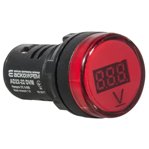 Цифровой измеритель напряжения AD22-22DVM DC 5-30В (красный) Цифровой измеритель напряжения AD22-22DVM DC 5-30В (красный)