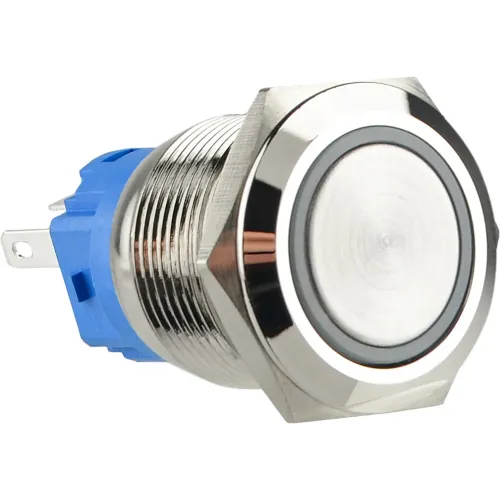 TYJ 19-271 Кнопка металева пласка з підсвічуванням, 1NO+1NC, червона 220V. TYJ 19-271 Кнопка металева пласка з підсвічуванням, 1NO+1NC, червона 220V.