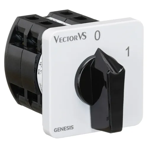 Кулачковый переключатель Vector VS GC 40A 3P схема 10 (0-1) Кулачковый переключатель Vector VS GC 40A 3P схема 10 (0-1)
