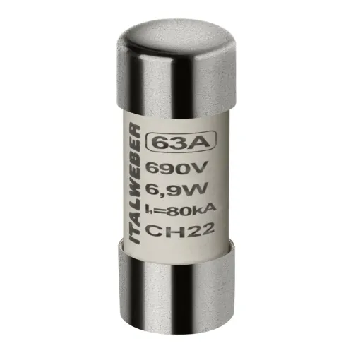 Предохранитель цилиндрический Italweber CH22 63A gG 22×58 690V Предохранитель цилиндрический Italweber CH22 63A gG 22×58 690V