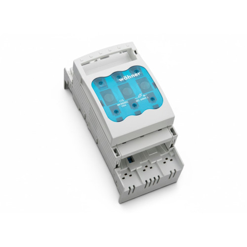 Блок-рубильник Woehner Quadron 000 3p, 125A, 60mm Блок-рубильник Woehner Quadron 000 3p, 125A, 60mm