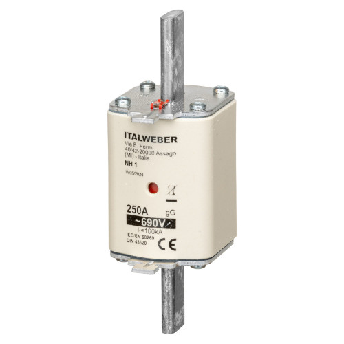 Ножевой предохранитель Italweber gG NH1 250A Ножевой предохранитель Italweber gG NH1 250A