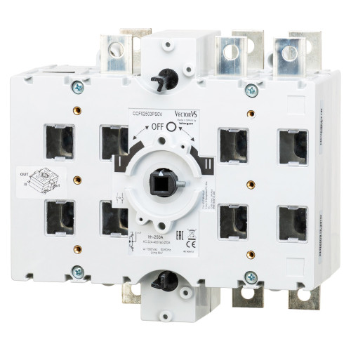Перемикач TELERGON CCF 3P 250A Перемикач TELERGON CCF 3P 250A