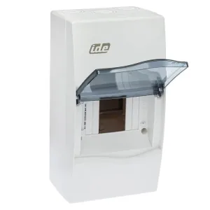 Корпус розподільчий IDE Combi, 1×4 модуля 228×120x99, IP40, з шинами N і PE Корпус розподільчий IDE Combi, 1×4 модуля 228×120x99, IP40, з шинами N і PE