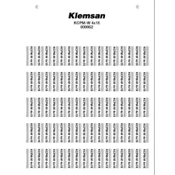 Маркировка KCPM-W Klemsan 4X23 для держателей KCKKS/KKS Маркировка KCPM-W Klemsan 4X23 для держателей KCKKS/KKS