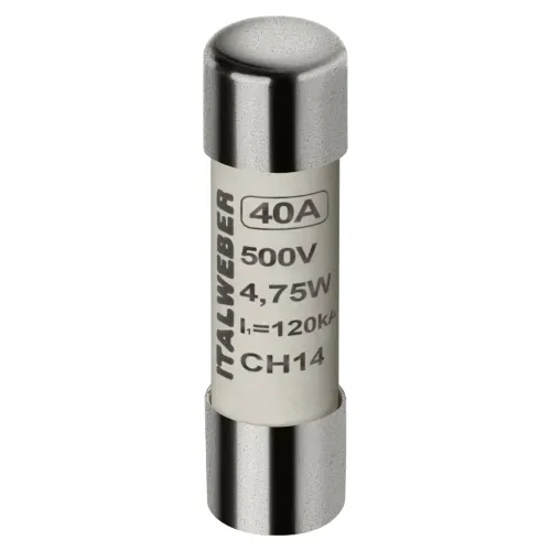 Запобіжник циліндричний Italweber CH14 40A gG 14×51 500V Запобіжник циліндричний Italweber CH14 40A gG 14×51 500V