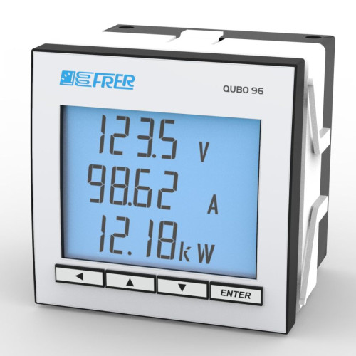 Анализатор сети щитовой 96×96mm DC FRER, Вх.220V, шунт/60mV, RS485, пит. 80÷260V AC/DC Анализатор сети щитовой 96×96mm DC FRER, Вх.220V, шунт/60mV, RS485, пит. 80÷260V AC/DC