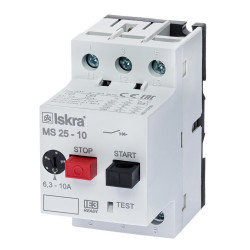 Автомат захисту двигуна ISKRA MS25 10A Автомат захисту двигуна ISKRA MS25 10A