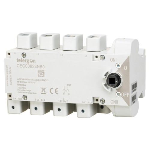Переключатель TELERGON 3P+N 63A Переключатель TELERGON 3P+N 63A