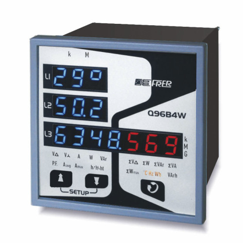 Аналізатор мережі щитовий 96×96mm FRER, LED дісплея, Profibus, живл.115-230V Аналізатор мережі щитовий 96×96mm FRER, LED дісплея, Profibus, живл.115-230V