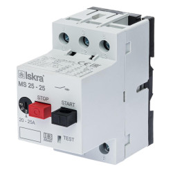 Автомат захисту двигуна ISKRA MS25 25A Автомат захисту двигуна ISKRA MS25 25A