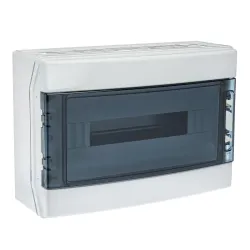 Корпус розподільчий IDE (ABS-пластик), 18 модулів (1×18), IP65, з N і PE шинами Корпус розподільчий IDE (ABS-пластик), 18 модулів (1×18), IP65, з N і PE шинами