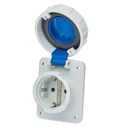 Розетка вбудована IDE SCHUKO 2P+E 16A 250V IP67 Розетка вбудована IDE SCHUKO 2P+E 16A 250V IP67