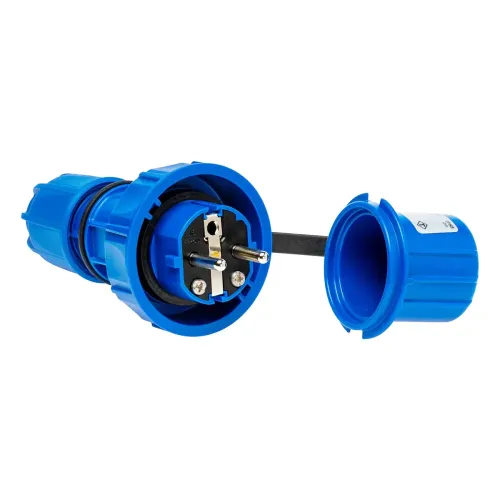 Вилка кабельная IDE SCHUKO 2P+E 16A 250V IP66-68 Вилка кабельная IDE SCHUKO 2P+E 16A 250V IP66-68