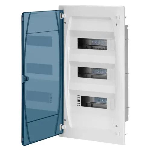 Корпус распределительный IDE GOLD, 3×12 (36) модули, прозрачная дверь, IP40 Корпус распределительный IDE GOLD, 3×12 (36) модули, прозрачная дверь, IP40