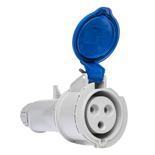 Розетка кабельна IDE MUNDIAL 2P+E 32A 200-250V IP44 Розетка кабельна IDE MUNDIAL 2P+E 32A 200-250V IP44