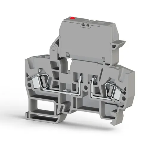 Клема Klemsan YBK SLD 24V AC под предохранитель 4 мм серая Клема Klemsan YBK SLD 24V AC под предохранитель 4 мм серая