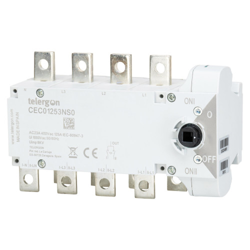 Перемикач TELERGON 3P+N 125A Перемикач TELERGON 3P+N 125A