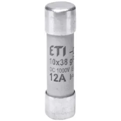 Предохранитель цилиндрический ETI 12A gPV 10×38 1000V Предохранитель цилиндрический ETI 12A gPV 10×38 1000V