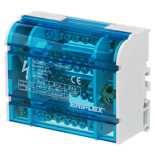 Четырехполюсная колодка nVent Eriflex TD 100/125A 6 выходов Четырехполюсная колодка nVent Eriflex TD 100/125A 6 выходов